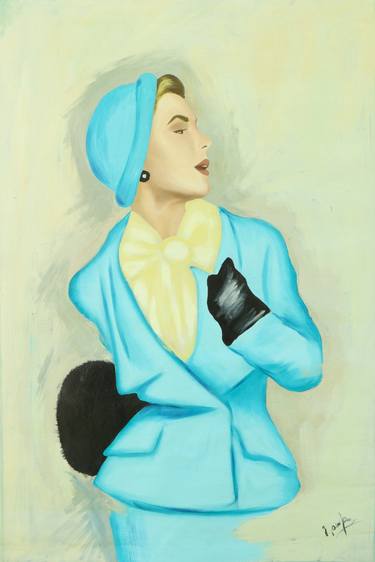 Print of Women Paintings by Mariam Darchiashvili