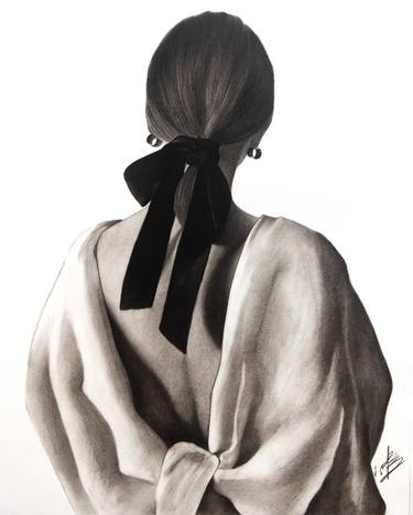 Print of Realism Women Drawings by Mariam Darchiashvili