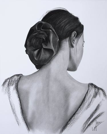 Print of Realism Women Drawings by Mariam Darchiashvili