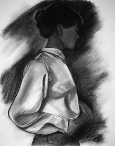 Original Realism Women Drawings by Mariam Darchiashvili