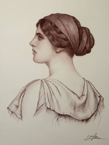 Print of Women Drawings by Mariam Darchiashvili