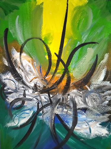 Original Abstract Painting Butterfly thumb