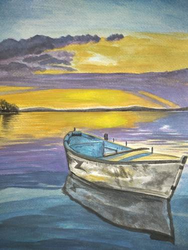 Original Impressionism Boat Paintings by Marko Šutić