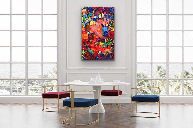 Original Modern Abstract Painting by Marcelle Zanetti