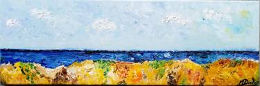 Print of Expressionism Seascape Paintings by Myrto Dondos
