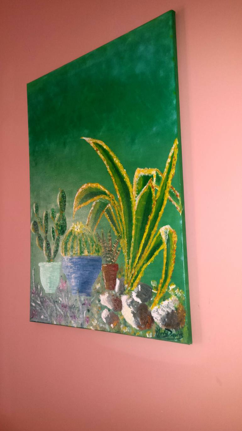 Original Expressionism Botanic Painting by Myrto Dondos