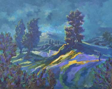 Original Contemporary Landscape Painting by Jónathan Daza