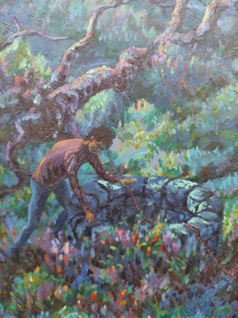 Original Expressionism Landscape Painting by Jónathan Daza