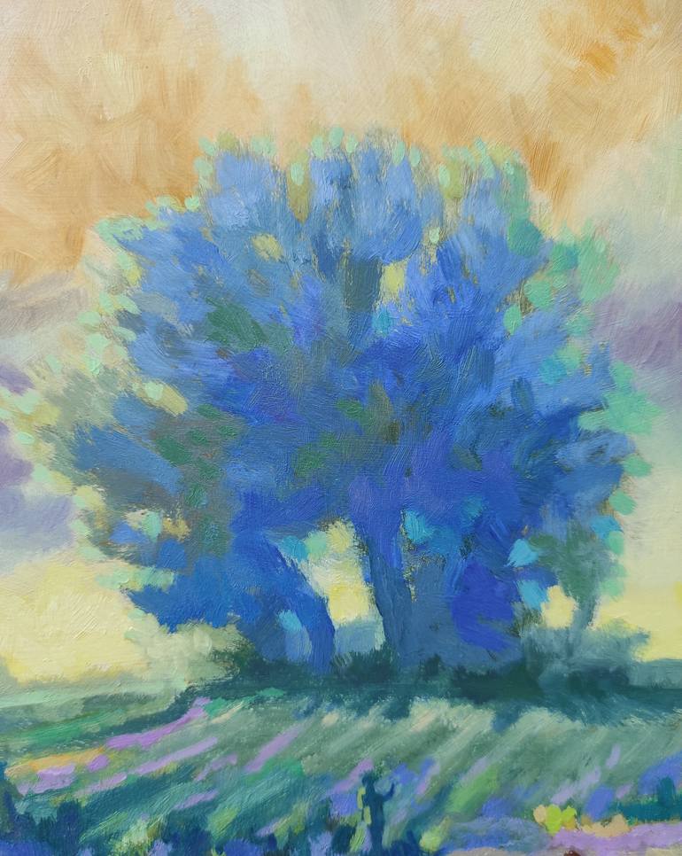 Original Figurative Landscape Painting by Jónathan Daza