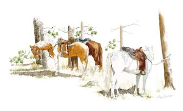 Original Fine Art Horse Paintings by Sara Deponte