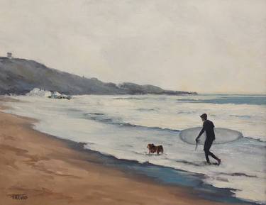 Original Beach Painting by Barbara Freund