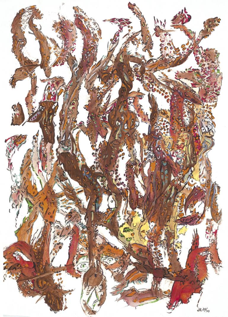 At A Stage Painting by John Lewis Saatchi Art