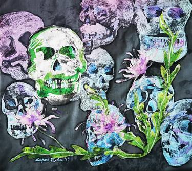 Original Folk Mortality Paintings by Paola Capon