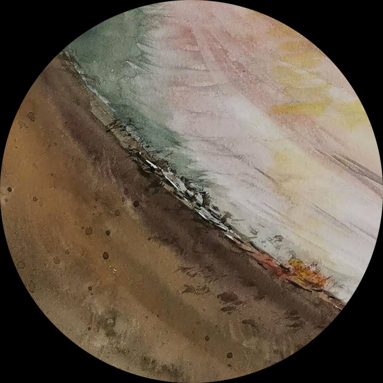 Original Illustration Landscape Painting by Alyona Kazakova