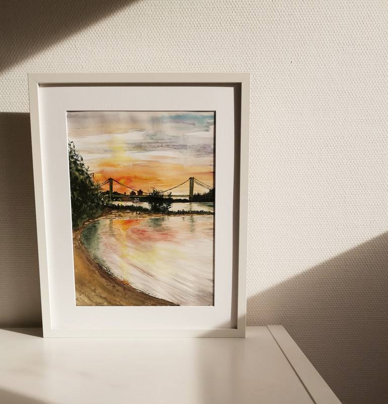 Original Illustration Landscape Painting by Alyona Kazakova
