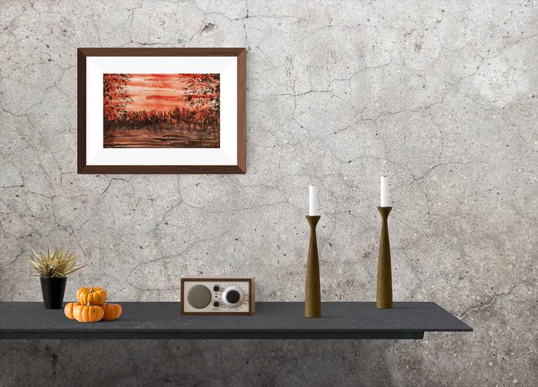 Original Abstract Landscape Painting by Alyona Kazakova