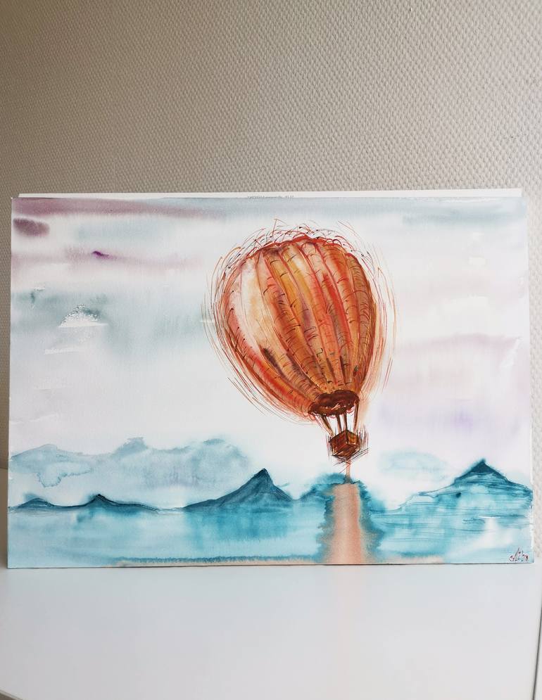 Original Illustration Landscape Painting by Alyona Kazakova