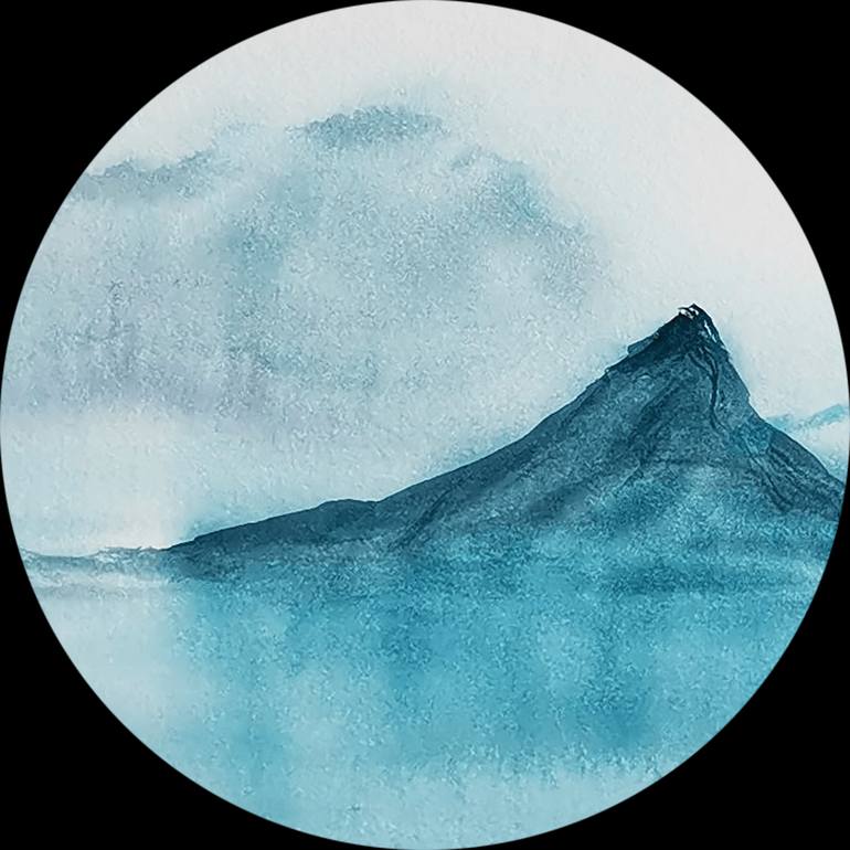 Original Illustration Landscape Painting by Alyona Kazakova