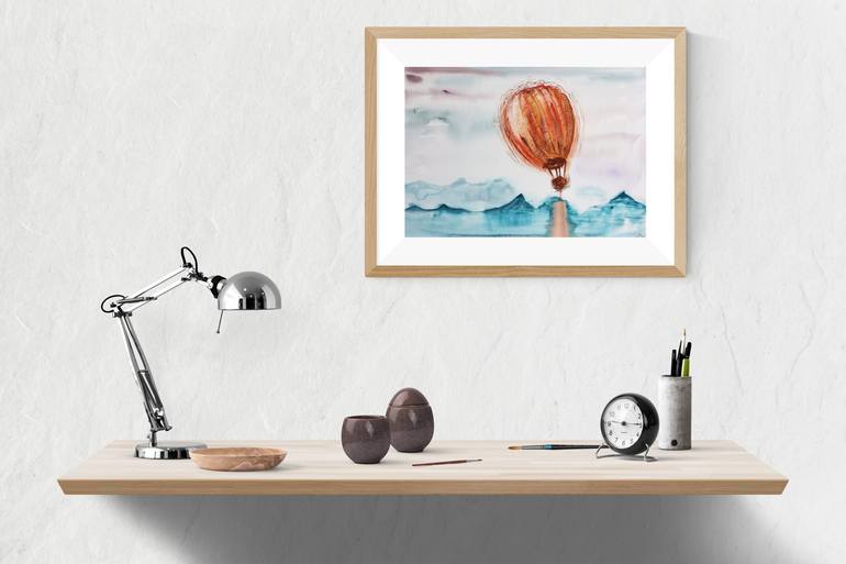 Original Illustration Landscape Painting by Alyona Kazakova