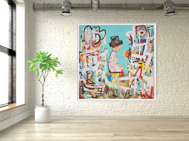 Original Abstract Culture Painting by Marc Rayner