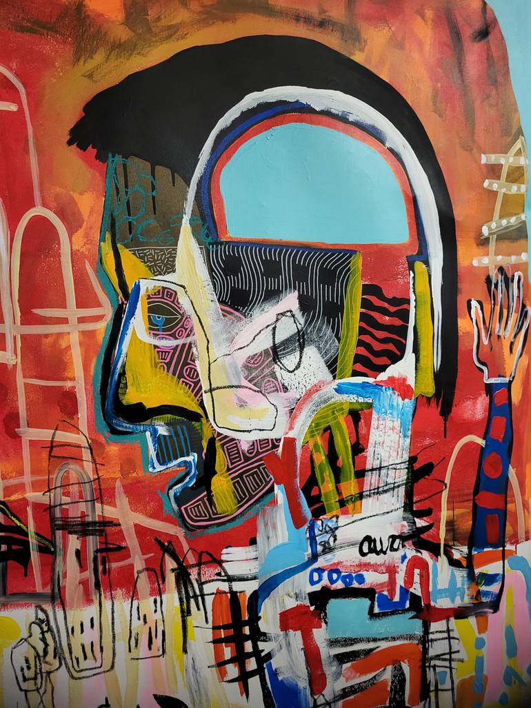 Original Abstract Expressionism Abstract Painting by Marc Rayner