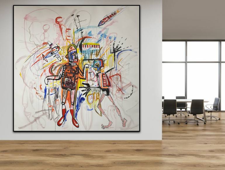 Original Abstract Expressionism Abstract Painting by Marc Rayner