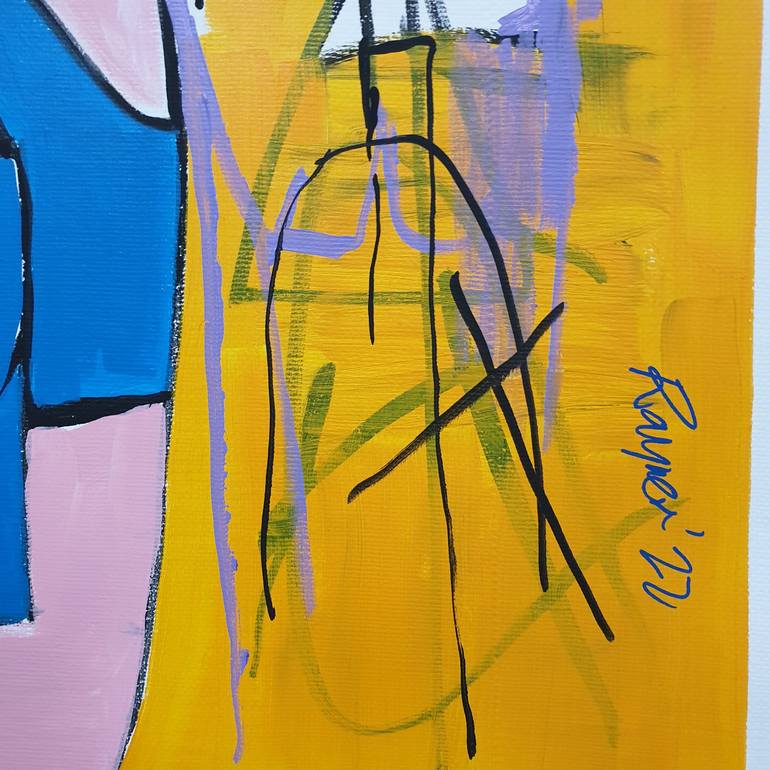 Original Abstract Expressionism Culture Painting by Marc Rayner