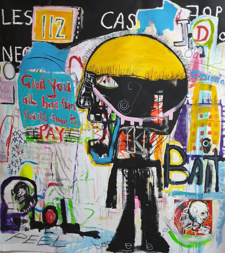 Rayner Abstract Poster Bait Painting by Marc Rayner | Saatchi Art