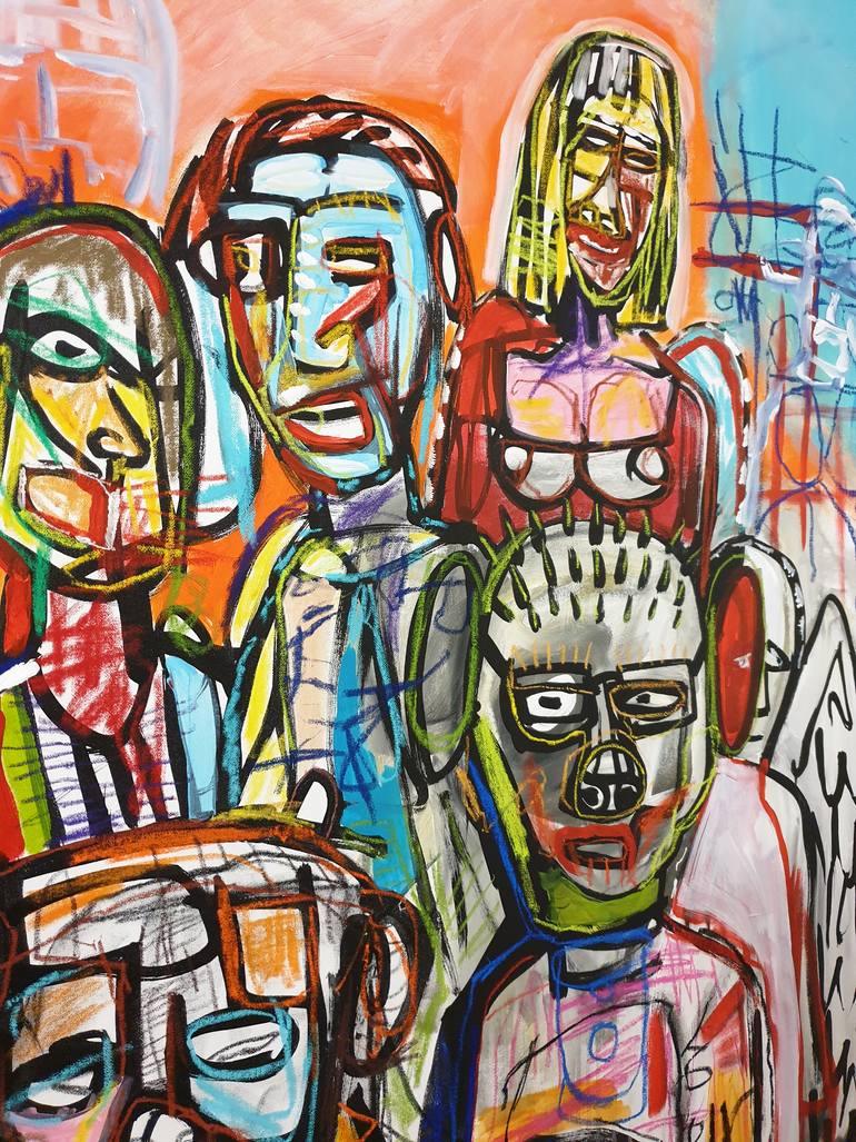 Original Expressionism Politics Painting by Marc Rayner