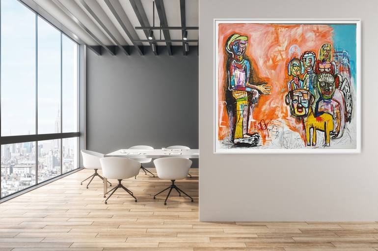 Original Expressionism Politics Painting by Marc Rayner