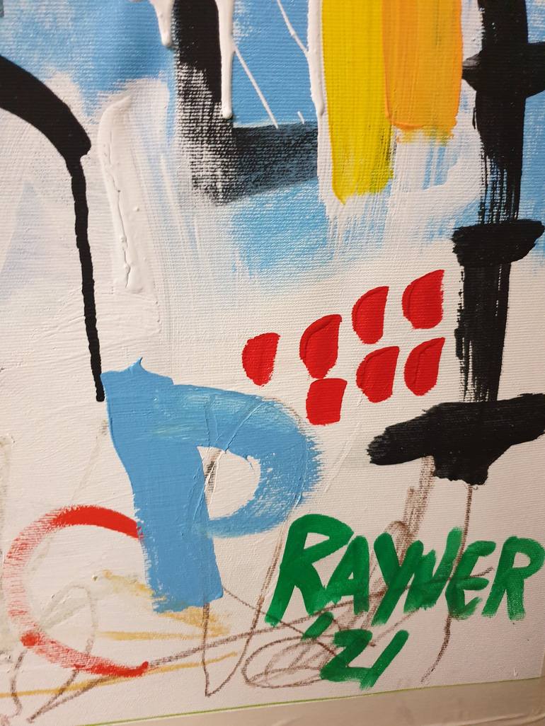 Original Abstract Expressionism Political Painting by Marc Rayner