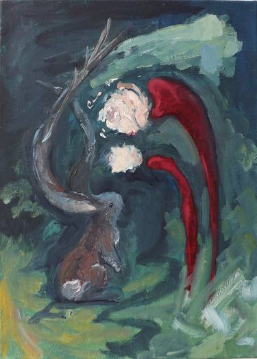 Original Expressionism Fantasy Paintings by Karolina Baublyte
