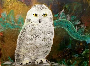 Misfits and Contradictions: Winter,North Vancouver Snowy Owl (after Klee) thumb