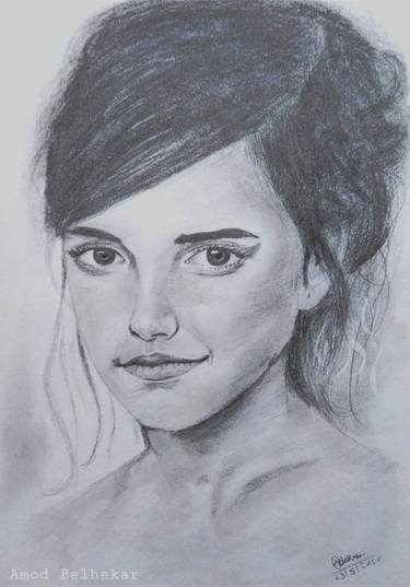 Emma Watson Drawing | Pencil Sketch thumb