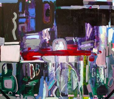 Original Abstract Architecture Paintings by Richard Savine