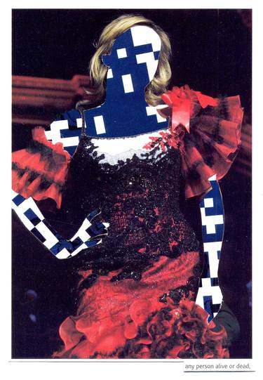 Original Dada Pop Culture/Celebrity Collage by Richard Savine