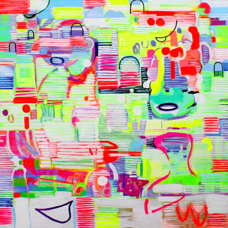 Original Modernism Abstract Painting by Richard Savine