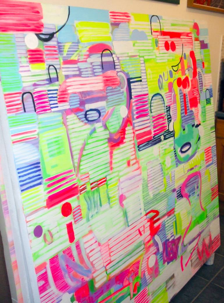 Original Modernism Abstract Painting by Richard Savine