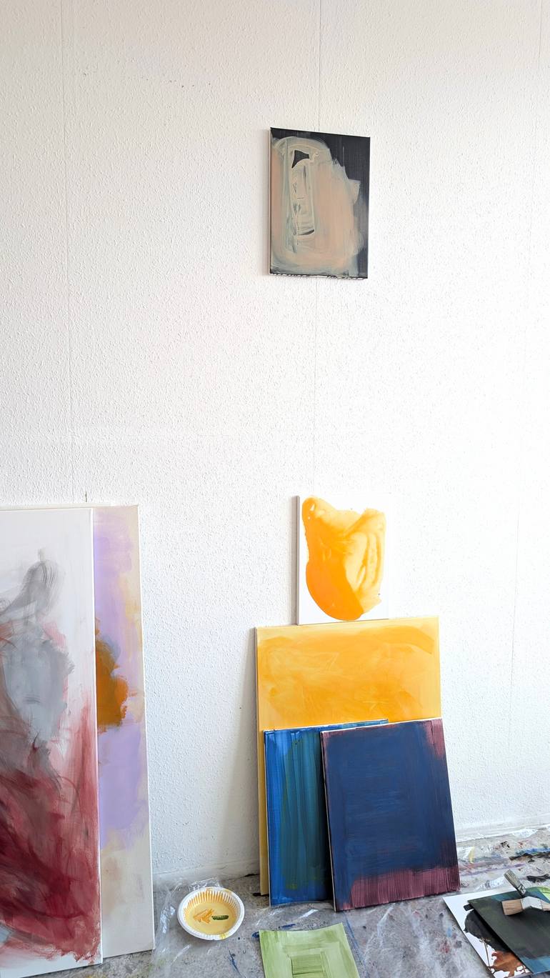 Original Abstract Expressionism Abstract Painting by Simon Saglamoglu