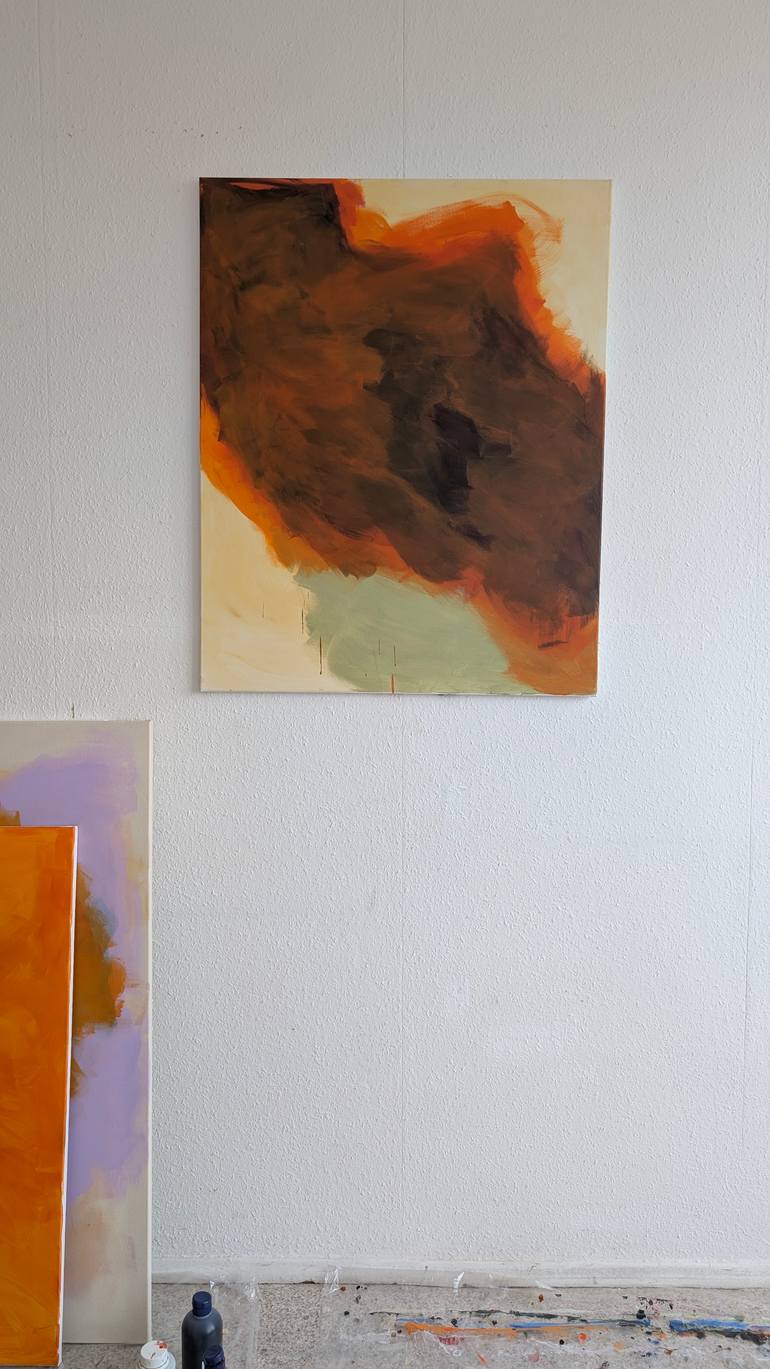 Original Abstract Expressionism Abstract Painting by Simon Saglamoglu