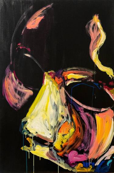 Original Expressionism People Painting by Emanuela Volpe