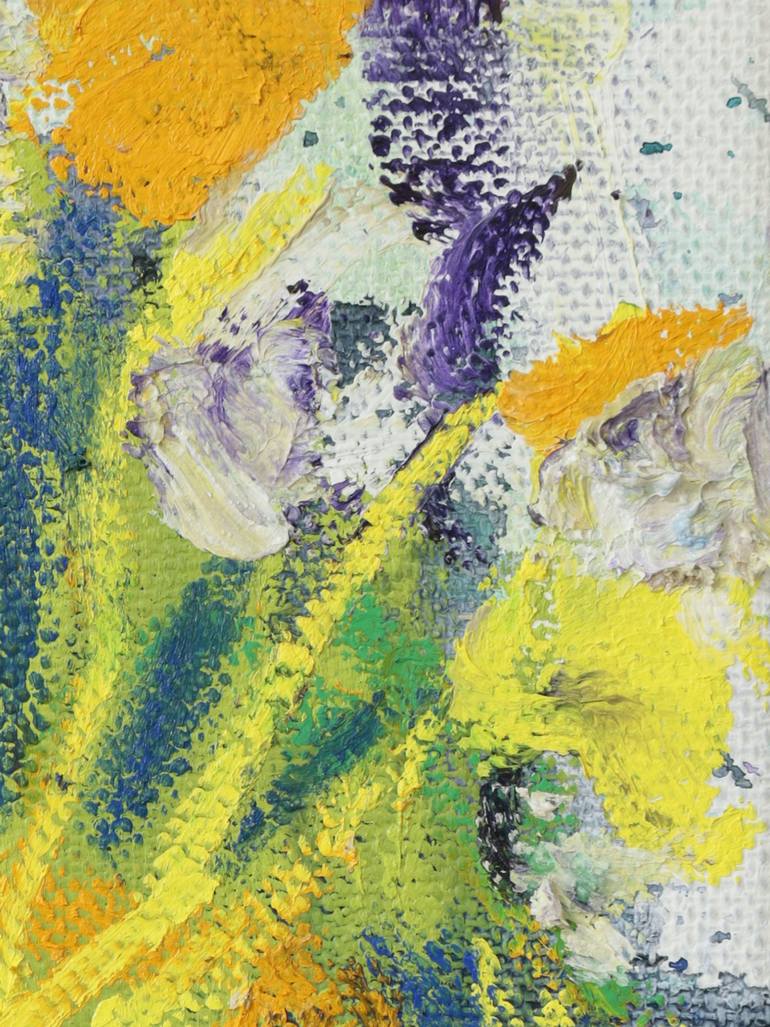 Original Abstract Floral Painting by Simon Findlay
