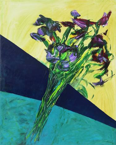 Original Expressionism Floral Paintings by Simon Findlay