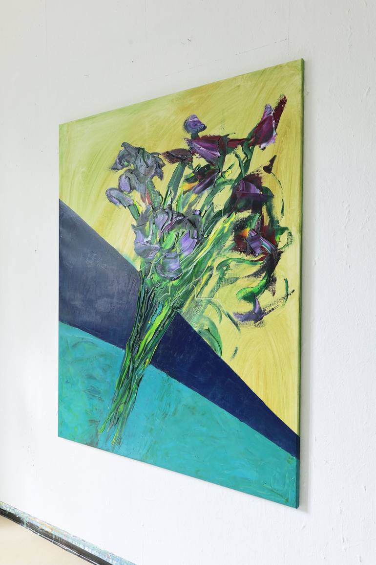 Original Expressionism Floral Painting by Simon Findlay