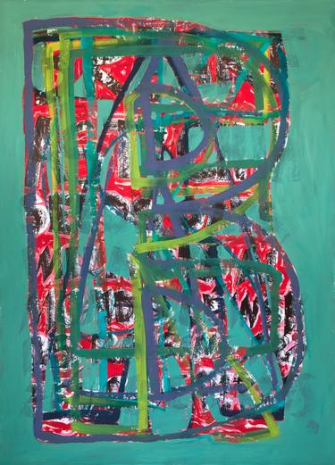 Original Abstract Typography Paintings by Simon Findlay