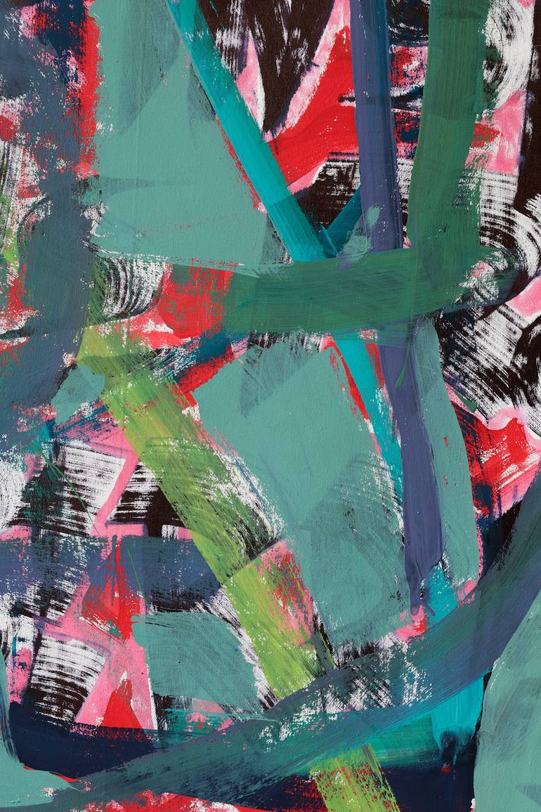 Original Abstract Typography Painting by Simon Findlay