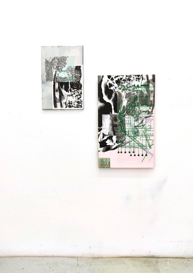 Original Other Outer Space Collage by Frida Penelope Claire Ortgies-Tonn