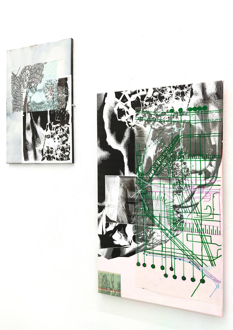 Original Other Outer Space Collage by Frida Penelope Claire Ortgies-Tonn