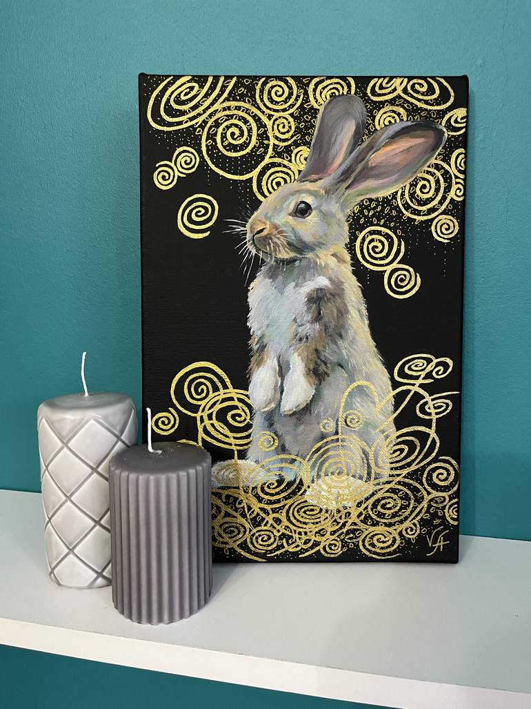Original Abstract Animal Painting by Alona Vakhmistrova
