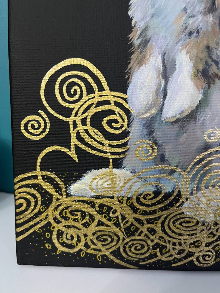 Original Abstract Animal Painting by Alona Vakhmistrova